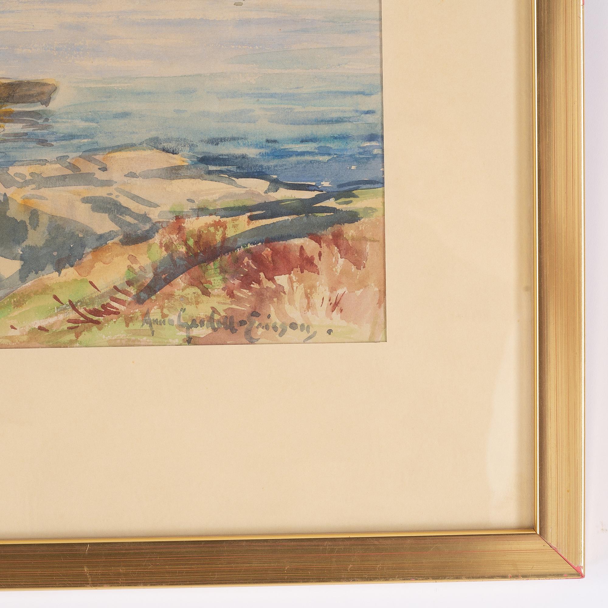 Anna Gardell-Ericson, watercolour. Signed.