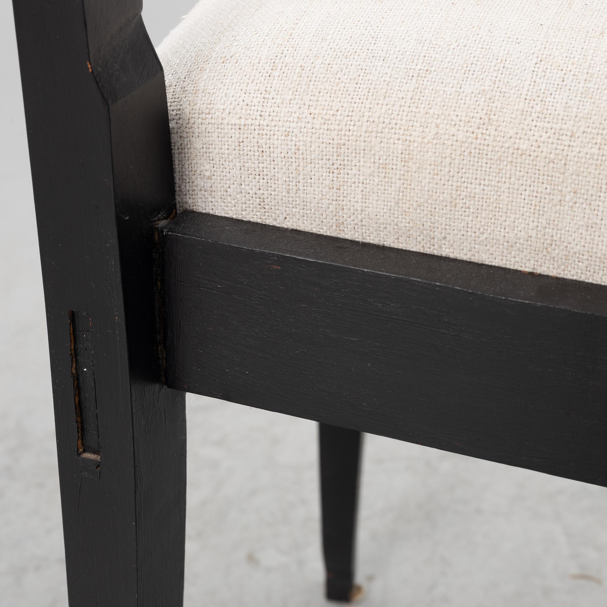 Chairs, 6 pcs, 19th century, Trafalgar type.