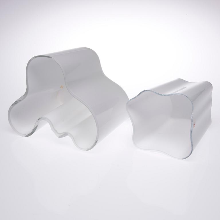 VAS, 4 st, glas, Alvar Aalto, Iittala, 2000-tal.