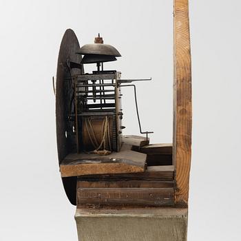 A rococo long case clock, Sweden, second half of the 18th century.