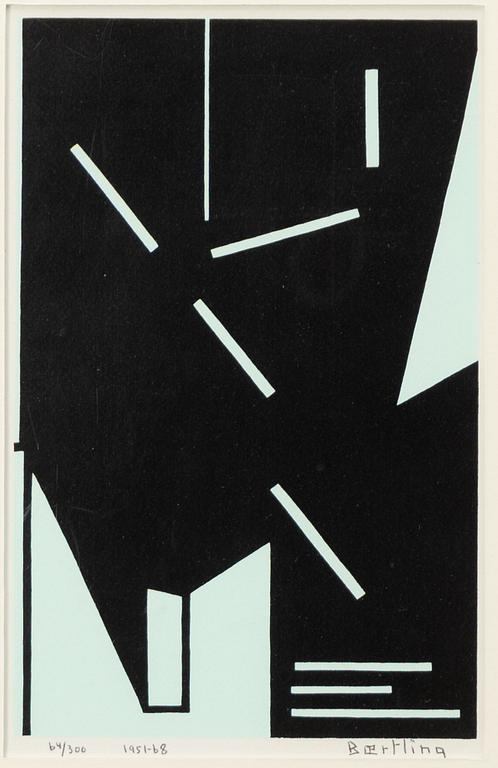 Olle Bærtling, "Cristalline", Ur serien: "The Angles of Baertling" open form infinite space from cinetisme to open form".