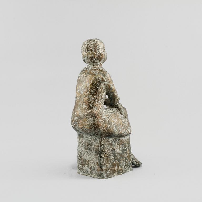 ERIK PERSSON, skulptur, bronspatinerad gjutmassa, monogramsignerad.