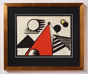 Alexander Calder, "Pyramid Rouge".