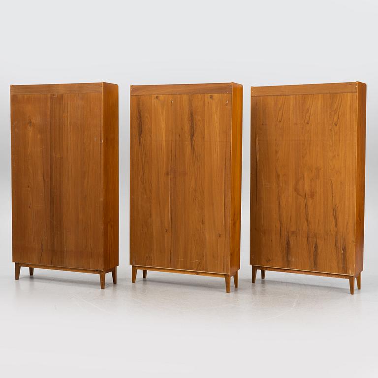 Three 'Varia' bookcases,  AB Möbelfabriken Varia, Flen, Sweden, 1950's/60's.