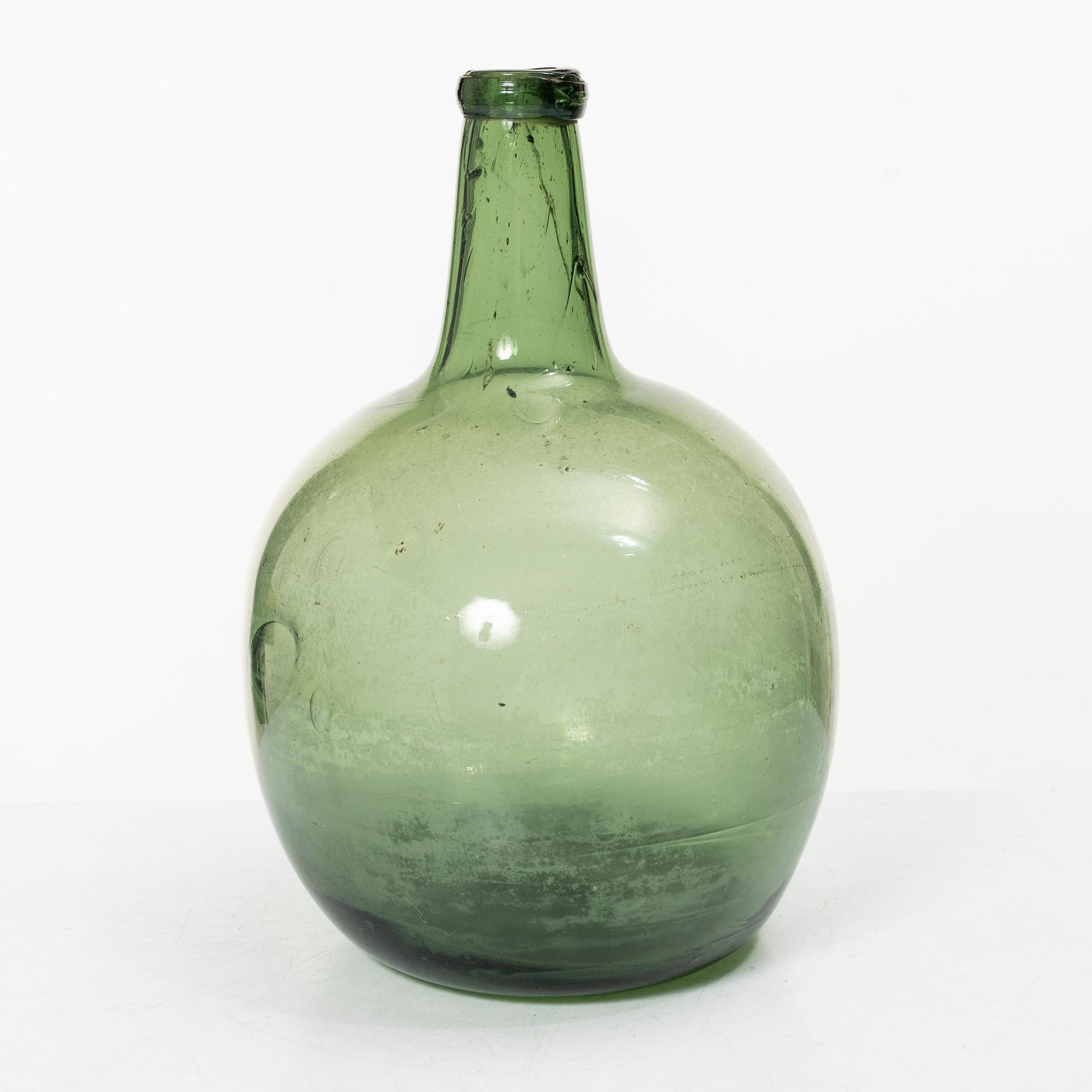 Flaska, glas, 17-1800-tal.
