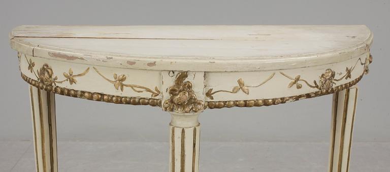 VÄGGBORD, gustaviansk stil, omkring sekelskiftet 1900.