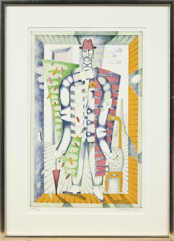 ERIK OLSON, färglitografi, sign, dat 1978 samt nr 204/260.