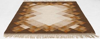 Brita Svefors, röllakan, "Opal", signerad, ca 230 x 168 cm.