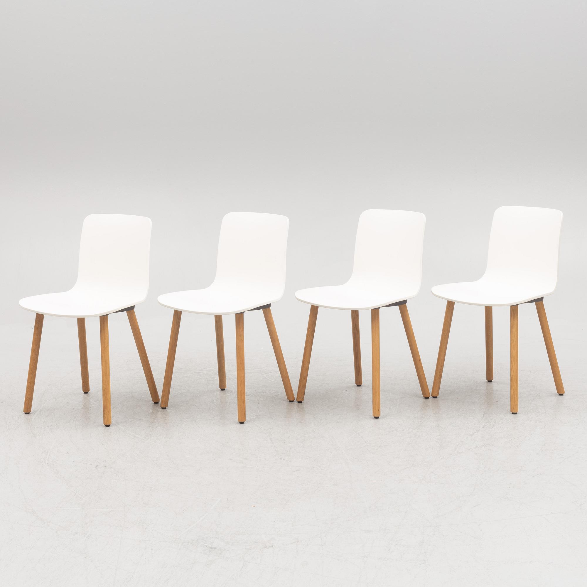 Jasper Morrison, a set of four 'HAL' chairs, Vitra 2015.
