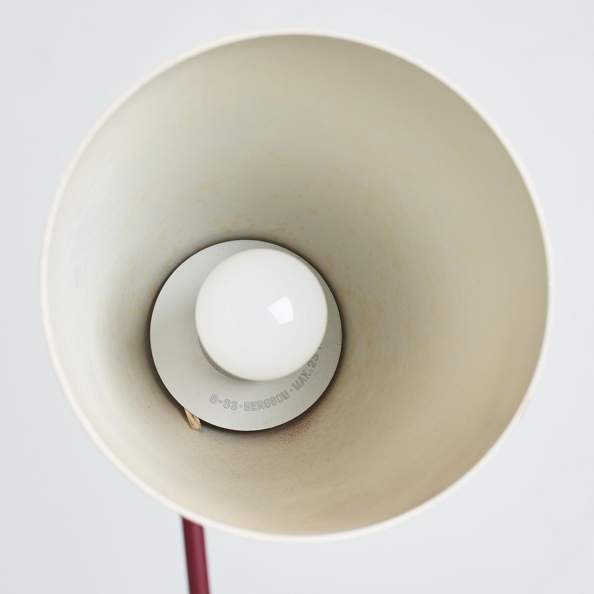 Greta Magnusson Grossman, golvlampa "G-33", (Grasshopper), Bergboms, Malmö 1950-tal.