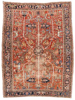 403. A antique Heriz carpet, ca 384 x 275 - 290 cm.