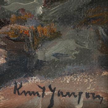 KNUT JANSON, olja på duk, sign.