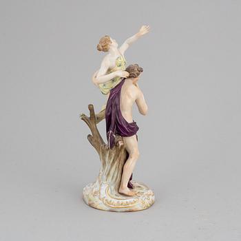 A Meissen porcelain figurine group, late 19th century.