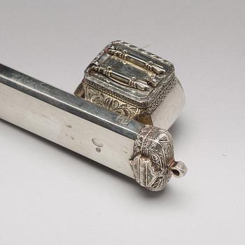 ”Divid”, ett pennfodral med bläckhorn, silver, Osmanskt c:a 1910.