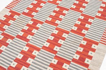 Kerstin Bergman Mauritzson, a flat weave carpet, c. 295 x 204 cm, signed KLH KB.