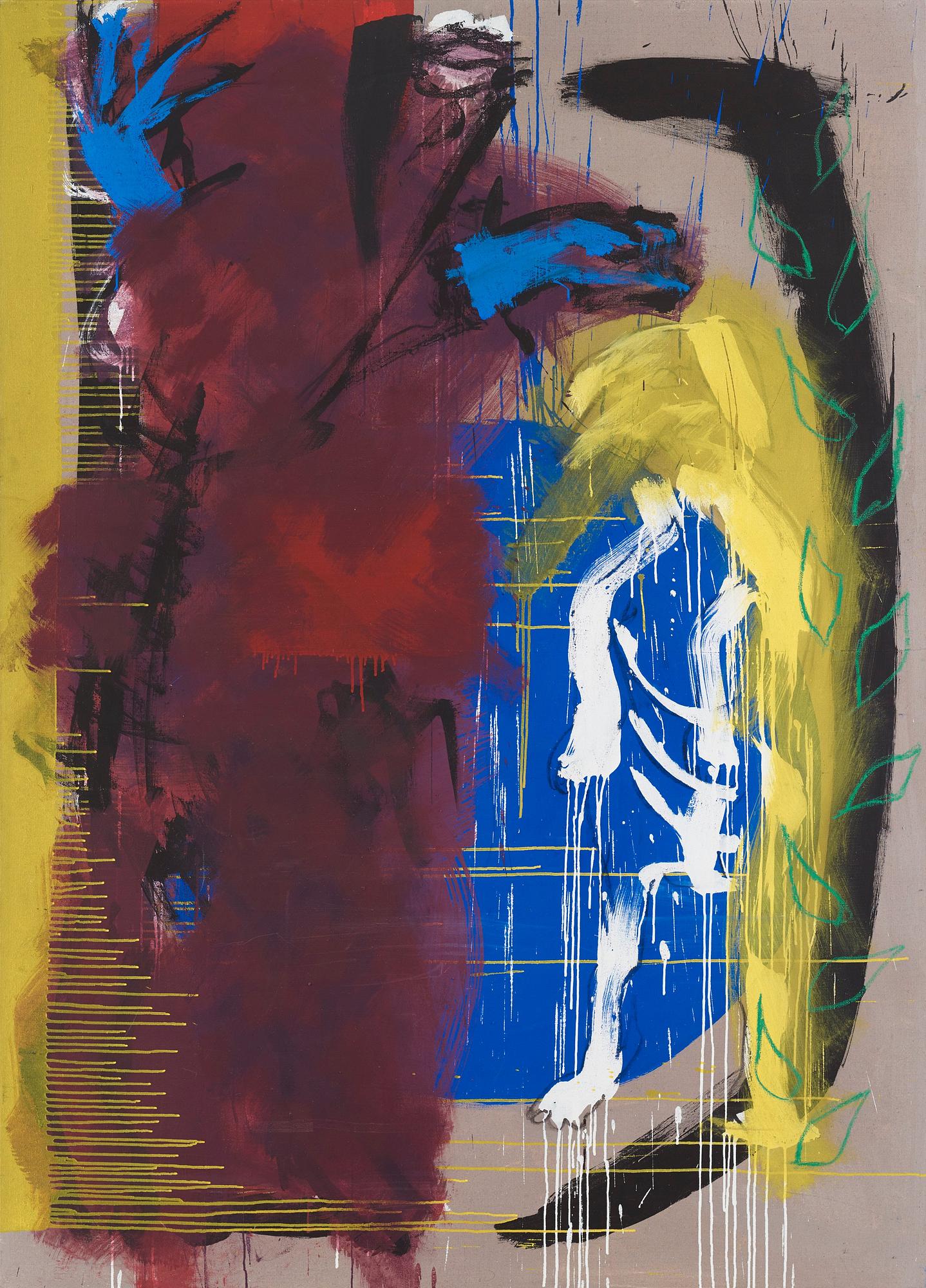 Anette Abrahamsson, signed and dated 1984 verso. Oil on canvas.