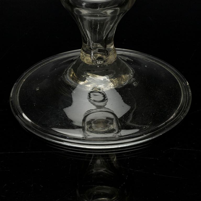 A German 18th century glass cup.