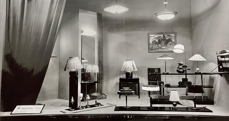 Erik Tidstrand, taklampa, modell 28805, Nordiska Kompaniet, 1930-tal.