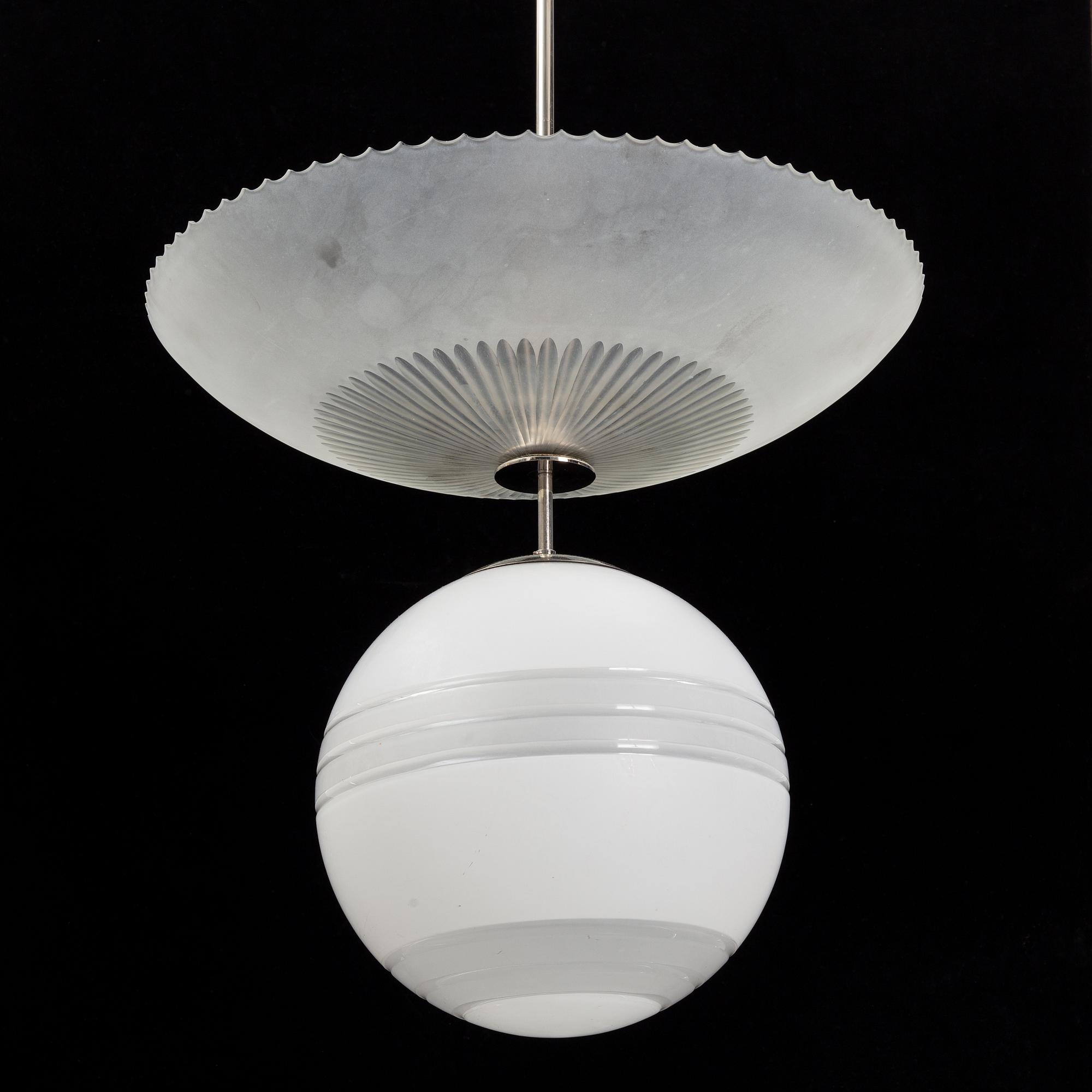 Taklampa, funkis, 1930-40-tal.