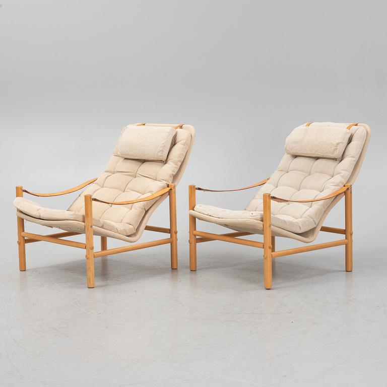 Bror Boije, armchairs, a pair, "Junker", 1970s.