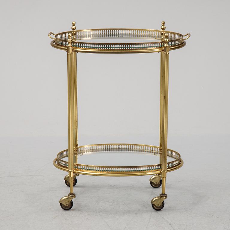 A drinks trolley, late 20th Century.
