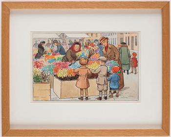 Elsa Beskow, 'Fastlagsrisen' (Easter decorations).