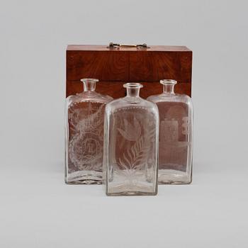 FLASKSCHATULL, 1800-tal.