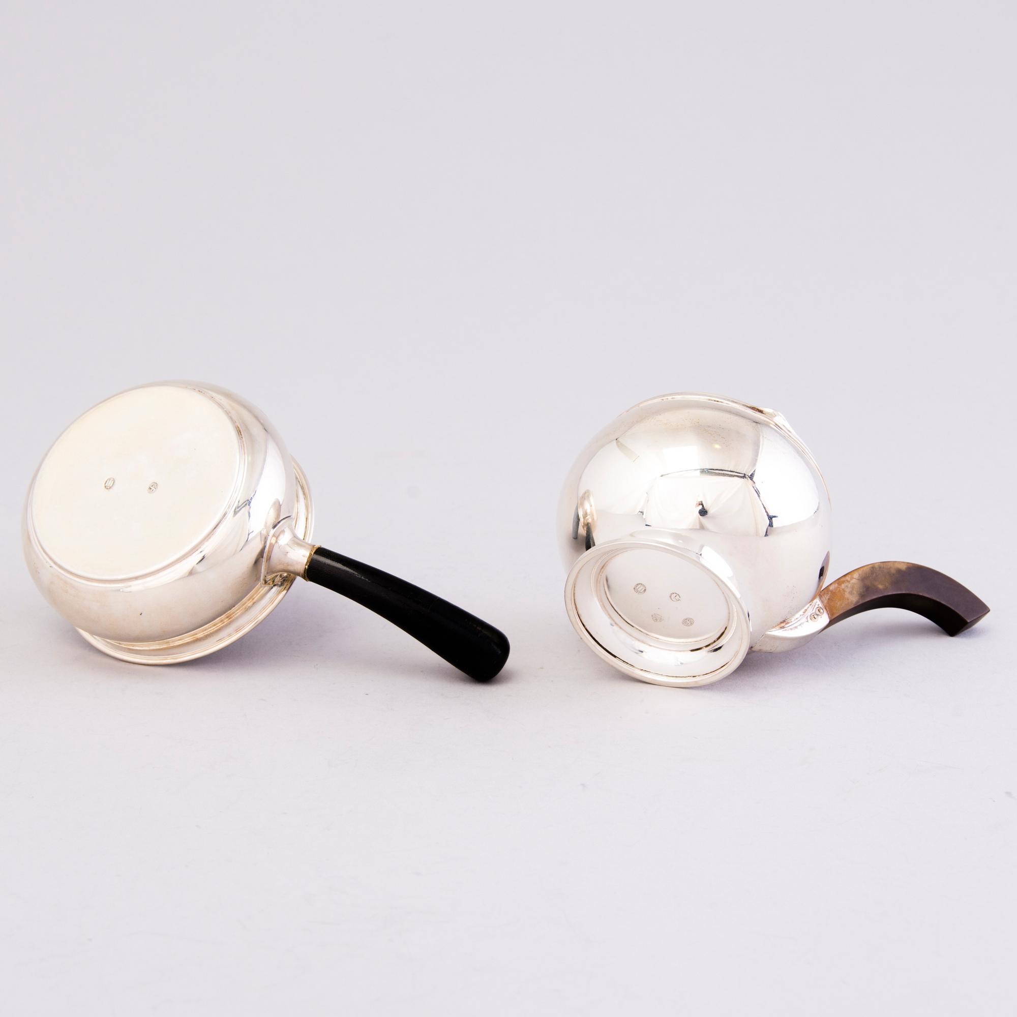 Three Danish silver bowls, two with mark of Grann & Laglye and one marked Christian F. Heise, 1922-37.