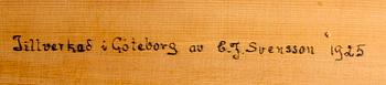 SALONGSMÖBLEMANG, 7 delar, Karl Johanstil, sign C J Svensson, Göteborg 1925.