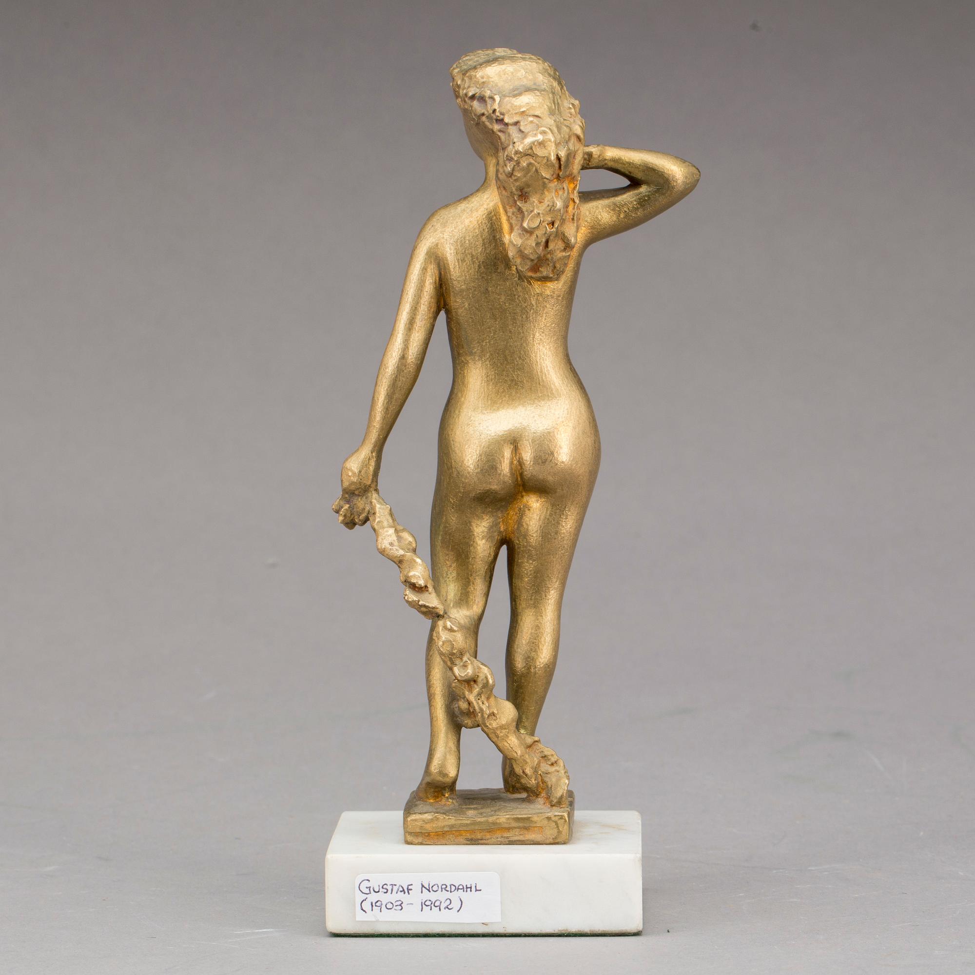 GUSTAF NORDAHL , skulptur, patinerad brons. Numrerad 4/10 samt Signerad.