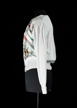 A silk and cotton sweater by Hermès.