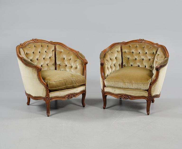 SOFFGRUPP, rokokostil, omkring 1900-talets mitt.