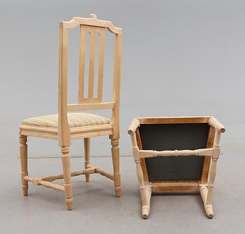 STOLAR, 6 st, gustaviansk stil, 1900-talets andra hälft.