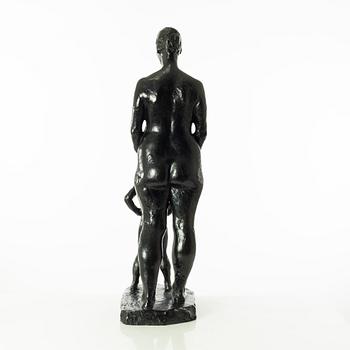 Gudmar Olovson, sculpture. Signed. Numbered. Foundry mark. Bronze, height 71 cm, length 36 cm.