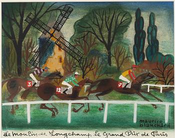 Maurice Blanchard, "Le moulin de Longchamps de Grand Prix de Paris".