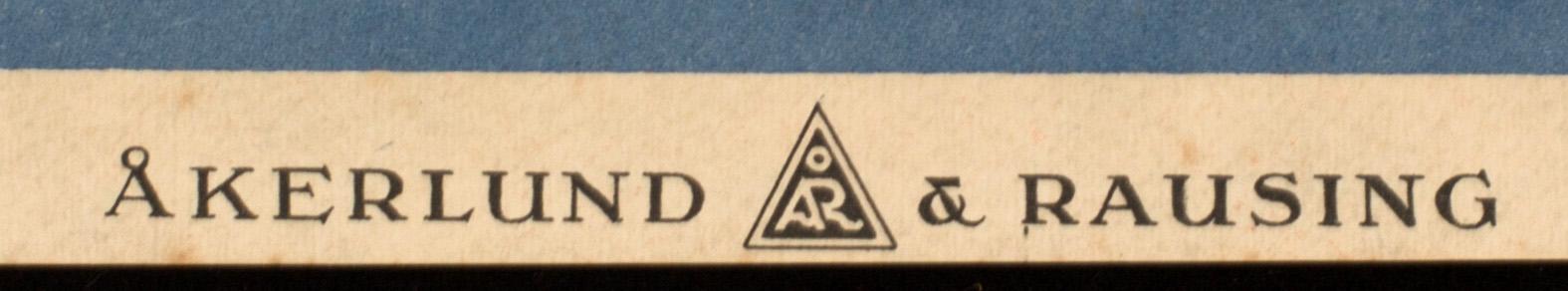 ORIGINALAFFISCH "GRAND PRIX OF SWEDEN 1930" tryckt hos Åkerlund & Rausing.