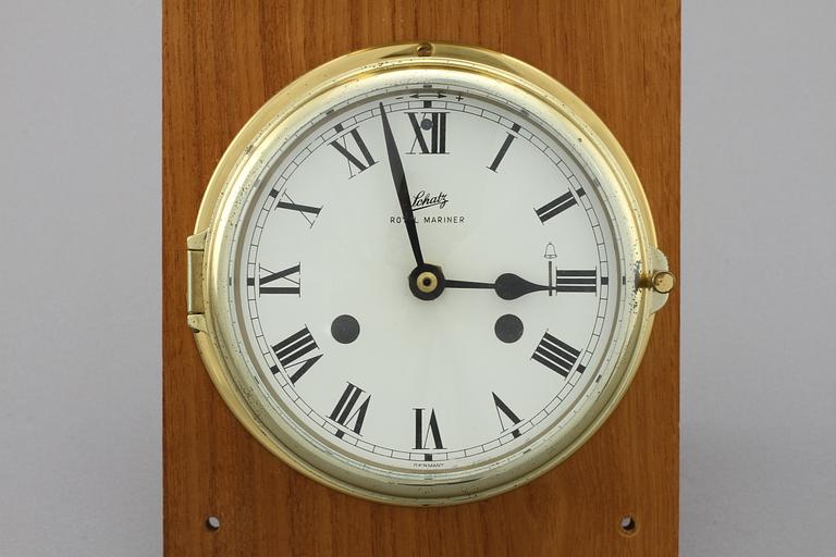 SKEPPSUR samt BAROMETER, mässing, Schatz, 1900-tal.