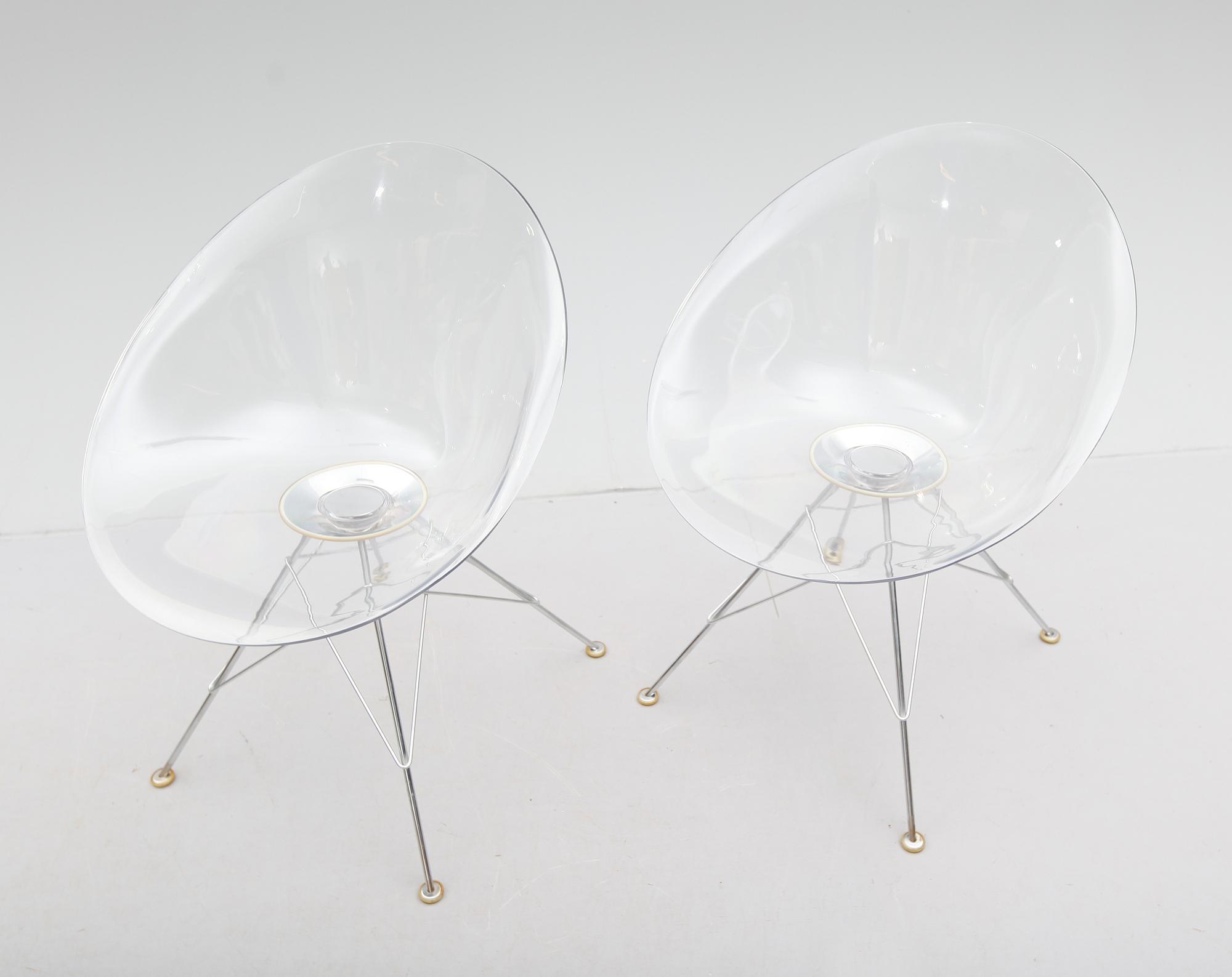 STOLAR, 1 par, "Eros", Philippe Starck för Kartell, Italien, 1900-/2000-tal.