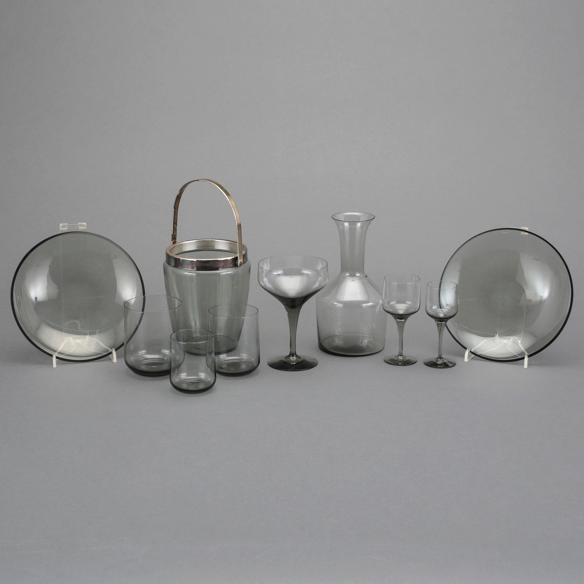 GLASSERVIS, 34 delar, "Rapsody", Sven Palmqvist, Orrefors.