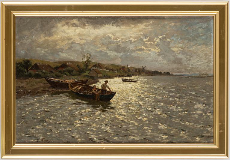 JULIUS FREIDRICH LUDWIG RUNGE, Oil on canvas, signed.