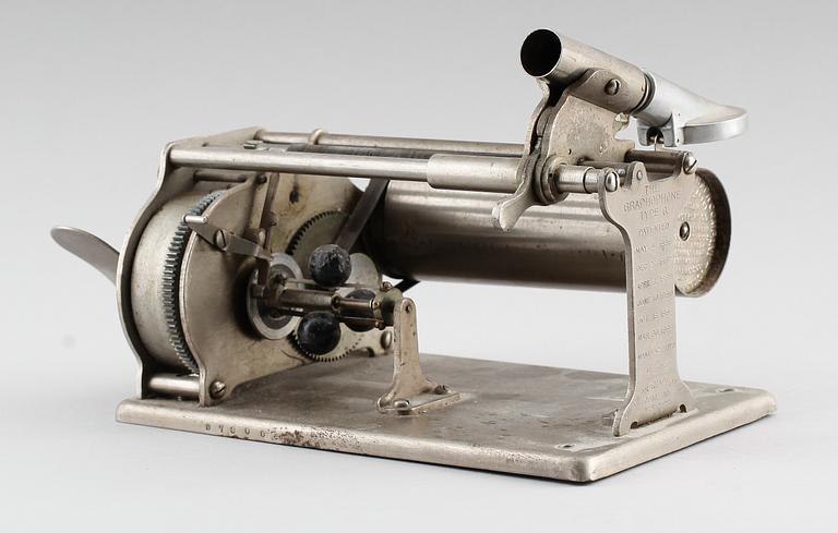 FONOGRAF, Columbia Phonograph Co, New York, omkring år 1900.