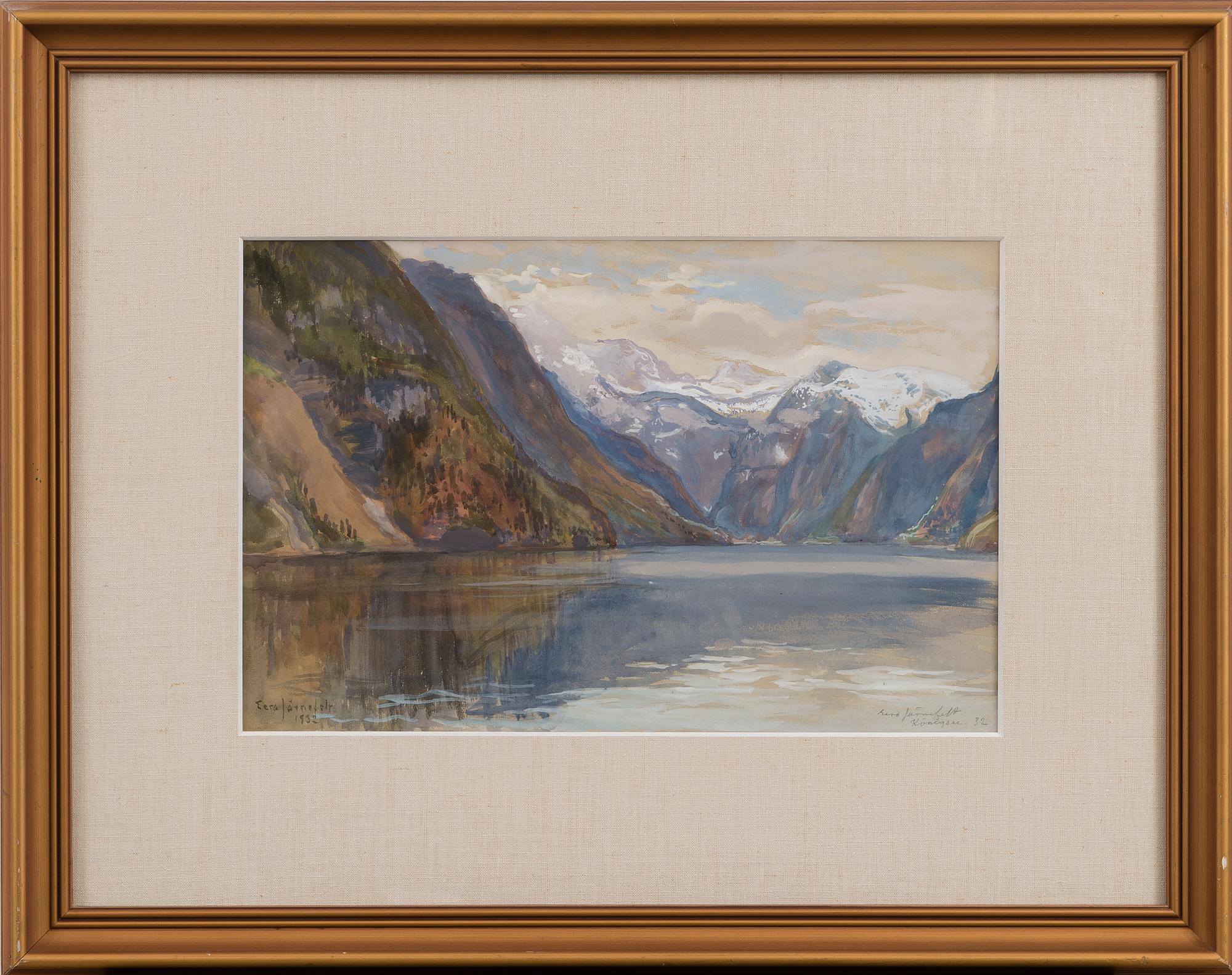 EERO JÄRNEFELT, LANDSKAP FRÅN KÖNINGSSEE.