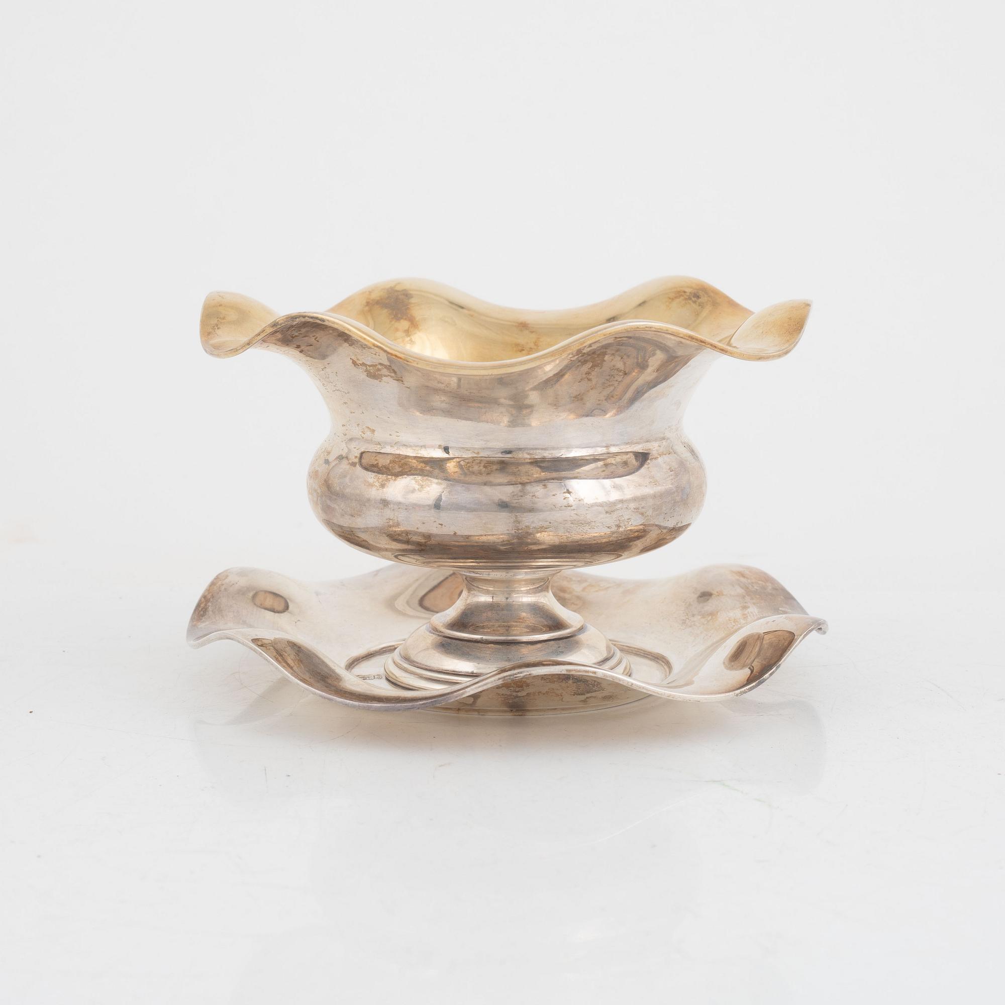 Såsskål, silver, GAB, Stockholm 1923.