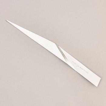 A sterling silver letter knife, mark of Rolf Lindståhl, Stockholm 2000.