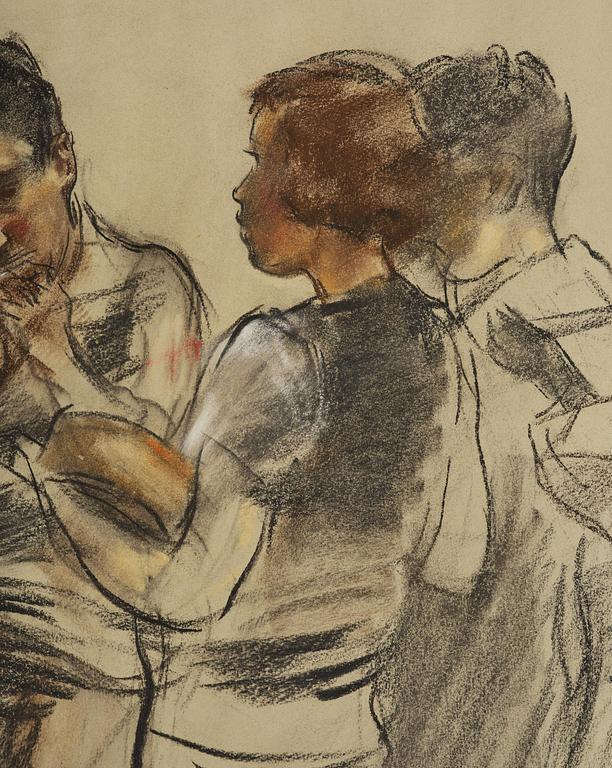 Lotte Laserstein, Children playing music.