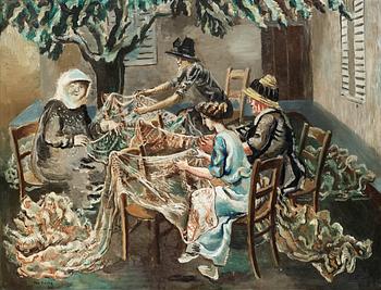 188. Per Krohg, "Les Remailleuses" (Women repairing the net).