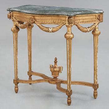 A Gustavian late 18th century console table.