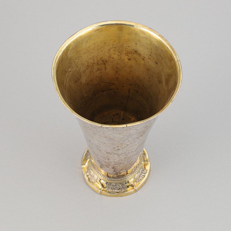 A silver beaker by Hans Georg Granroth, Sala, 1762.