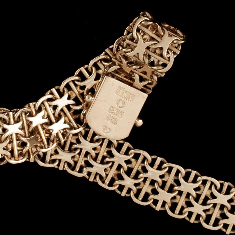 ARMLÄNK, 18k guld. Vikt ca 24,5 gram.