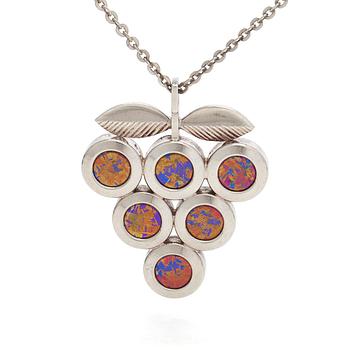 Nanny Still, pendant, silver, titanium.